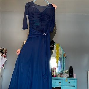 Navy Blue Mother of the Bride Dress